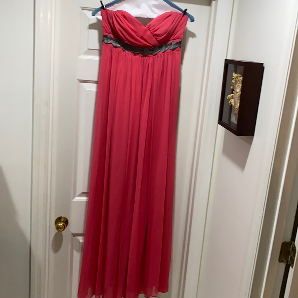 Coral strapless BCBG Formal Dress